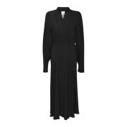 Patou Elegant Svart Klänning Black, Dam