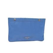 Prada Vintage Pre-owned Nylon prada-vskor Blue, Dam