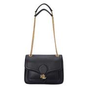 Ralph Lauren Pebbled Small Bradley Väska Black, Dam