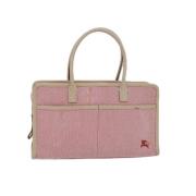 Burberry Vintage Pre-owned Canvas handvskor Pink, Dam