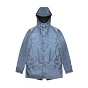 Rains Minimalistisk Unisex Regnjacka Blue, Dam