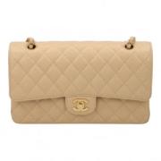 Chanel Vintage Pre-owned Laeder chanel-vskor Beige, Dam