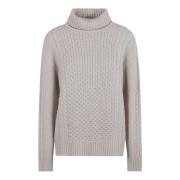 Fabiana Filippi Greige Stickad Tröja Aw24 Gray, Dam