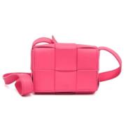 Bottega Veneta Vintage Pre-owned Laeder axelremsvskor Pink, Dam