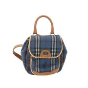 Burberry Vintage Pre-owned Laeder axelremsvskor Blue, Dam