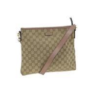 Gucci Vintage Pre-owned Canvas gucci-vskor Beige, Dam