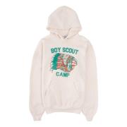 Wild Donkey Vintage Boy Scout Hoodie Beige, Herr