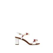 Dolce & Gabbana Korall Snäck Högklackade Sandaler White, Dam