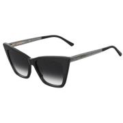 Jimmy Choo Svart Acetat Dam Solglasögon Black, Dam