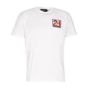 Dsquared2 Logotyp Broderad T-shirt White, Herr