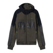 Aeronautica Militare Hoodie med 100% sammansättning Green, Herr