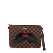 Sprayground Haj Crossover Clutch Brun Svart Brown, Herr