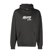 Axel Arigato Svart Bomull Hoodie Tröja Black, Herr