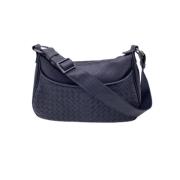 Bottega Veneta Vintage Pre-owned Canvas axelremsvskor Black, Dam