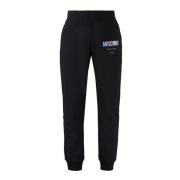 Moschino Logo Print Sweatpants Black, Herr