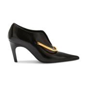 Jil Sander Elegant Svart Lågklackade Ankelboots Black, Dam