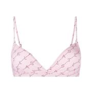 Stella McCartney Rosa Triangel-Bh i Textil Pink, Dam