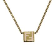 Fendi Vintage Pre-owned Tyg halsband Yellow, Dam