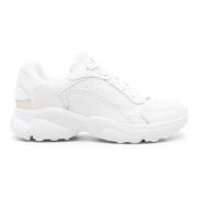 Michael Kors Vita Avslappnade Sneakers med Gummisula White, Dam