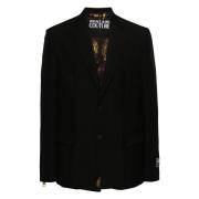 Versace Jeans Couture Avslappnad Svart Blazer Black, Herr