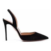 Aquazzura Eleganta Pumps med Hög Klack Black, Dam