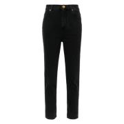 Balmain Svarta Slim Fit Skinny Jeans Black, Dam