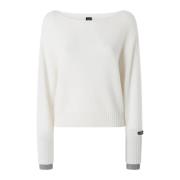 PINKO Ull Cashmere Blandningströja White, Dam