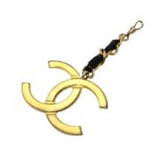 Chanel Vintage Pre-owned Metall nyckelhllare Yellow, Dam