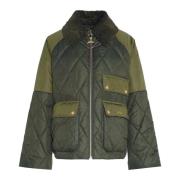 Barbour Polyesterjacka med stil Lqu1761-Ol71 Green, Dam