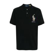 Polo Ralph Lauren Casual Svart Kortärmad Pikétröja Black, Herr