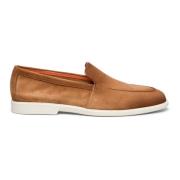 Santoni Herr mockasin i mocka Brown, Herr