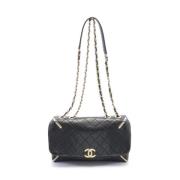 Chanel Vintage Pre-owned Laeder crossbodyvskor Black, Dam