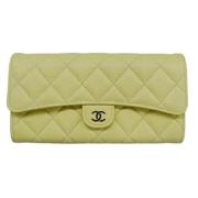 Chanel Vintage Pre-owned Laeder plnbcker Yellow, Dam