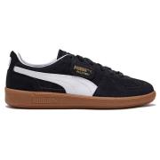 Puma Svarta Läder Sneakers Stiligt Design Black, Dam