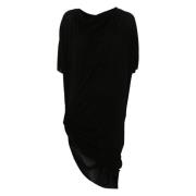 Rick Owens Svart Casual Midi Klänning Black, Dam