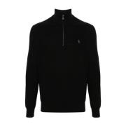 Polo Ralph Lauren Svart Bomull Casual Sweater Pullover Black, Herr