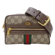 Gucci Vintage Pre-owned Laeder axelremsvskor Brown, Dam