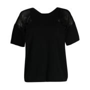 Dkny Svart Bomull Avslappnad Blus Black, Dam