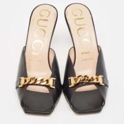 Gucci Vintage Pre-owned Laeder mules Black, Dam