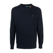 Polo Ralph Lauren Blå Casual Långärmad Pullover Tröja Blue, Herr