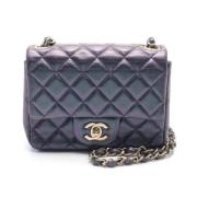 Chanel Vintage Pre-owned Laeder chanel-vskor Blue, Dam