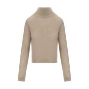 Cruna Mohair Ullblandning Grå Stickad Tröja Beige, Dam