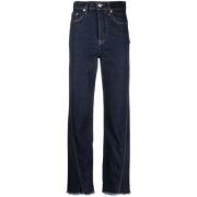 Lanvin Blå Wide Leg Denim Jeans Blue, Dam