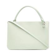 Jil Sander Blått Ull Elegant Toteväska Blue, Dam