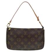 Louis Vuitton Vintage Pre-owned Canvas kuvertvskor Brown, Dam