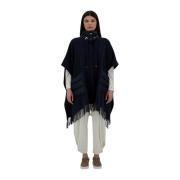 Herno Ultralight Varm Nylon Resort Poncho Black, Dam