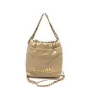 Chanel Vintage Pre-owned Laeder handvskor Beige, Dam