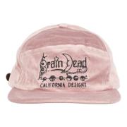 Brain Dead Rosa Velveteen Böjd Fram Hat Pink, Unisex