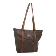 Celine Vintage Pre-owned Canvas handvskor Brown, Dam