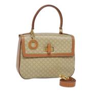 Celine Vintage Pre-owned Canvas handvskor Beige, Dam